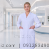 روپوش پزشکی زنانه ساده روپوش پزشکی زنانه ساده مناسب مطب و کلینیک